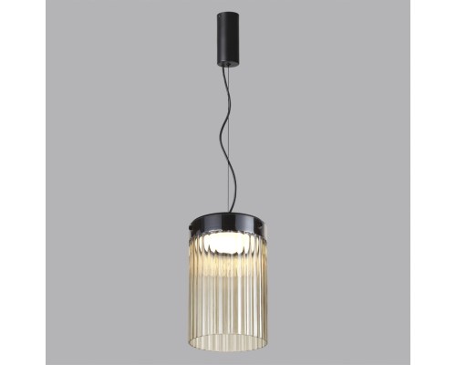 5047/15L L-VISION ODL24 303 черный/светл.янтарный/металл/стекло Подвес LED 15W 4000К 1676Лм PILLARI