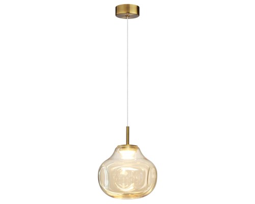 5097/4L PENDANT ODL25 421 античн.бронза/янтарный/металл/стекло Подвес LED 4W 4000K 388Лм VASO