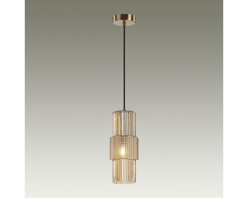 5019/1 MODERN ODL23 335 бронзовый/янтарный металл/стекло Подвес E14 1*40W PIMPA