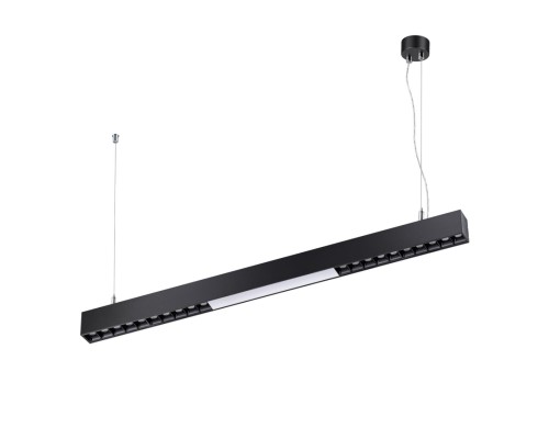 358872 OVER NT22 338 черный Светильник накладной/подвесной светодиодный (длина подвесов 1,2м) IP20 LED 4000K 30W 220V ITER