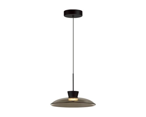 5055/9L L-VISION ODL24 321 черный/дымчатый/металл/стекло Подвес LED 9W 3000К SAUCER