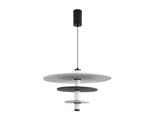 8295/11AL LEDIO черный/светло-серый/темно-серый, металл/фетр/акрил Подвес LED 11W 3000K 220V FELTA