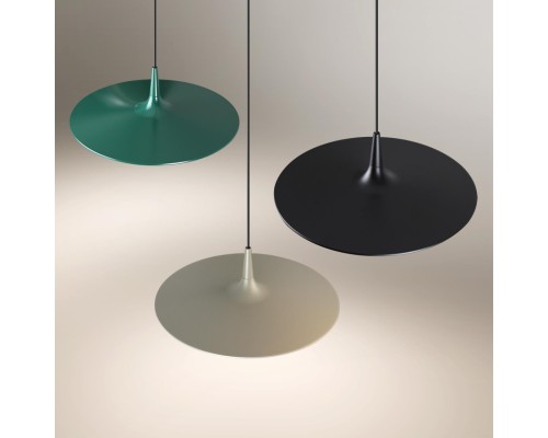 7038/12L HIGHTECH ODL25 305 серый/металл/акрил Подвесной светильник IP20 LED 12W 3000K AC90-260V SOMBRA