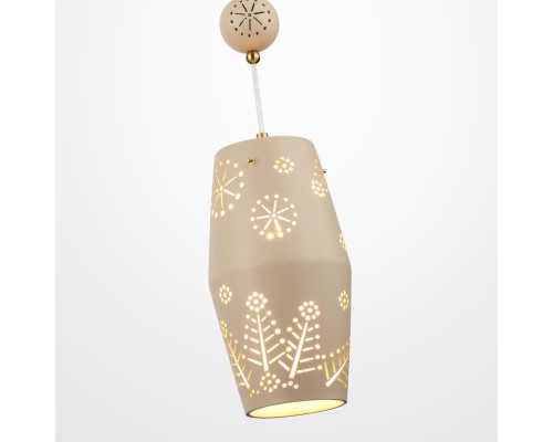 5444/1 PENDANT ODL_EX26 031 бежевый/античная бронза/металл/керамика Подвес E27 1*40W KARELIA