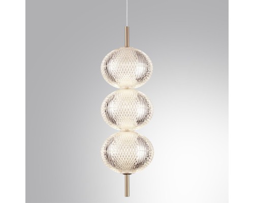 6577/18L LEDIO LN24 золото/прозрачный/металл/пластик Подвес LED 18W 220V CAPRICE