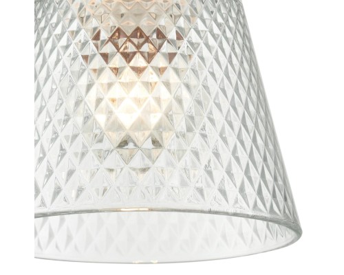 8049/1A SUSPENTIONI LN25 308 хром/прозрачный металл/стекло Подвесной светильник E27 1*60W 220V MANOLA