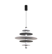 8295/14AL LEDIO черный/светло-серый/темно-серый, металл/фетр/акрил Подвес LED 14W 3000K 220V FELTA