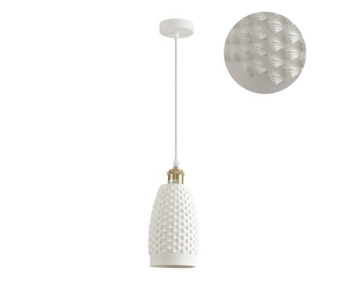 8350/1B SUSPENTIONI белый, металл/керамика Подвес E27 60W 220V CANESTRA