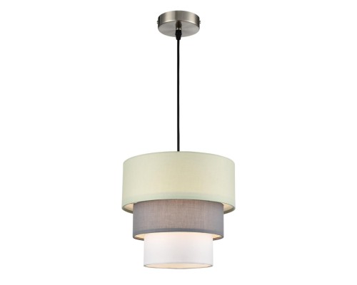 8039/1 MODERNI LN25 никель/мятный/серый/белый, металл/текстиль Подвесной светильник Е27 60W 220V ILAIDA