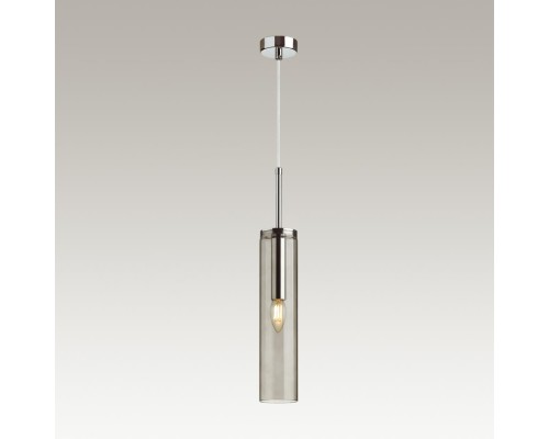 4694/1 PENDANT ODL20 000 хром/дымчатый Подвес E14 1*40W KLUM