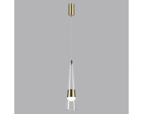 5043/12L L-VISION ODL24 000 глянц.золото/прозрачный/металл/стекло Подвес LED 12W 3000K 1334Лм LUMP