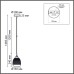 8439/1A MODERNI LN27 379  латунь/прозрачный металл/стекло Подвес E14 1*40W 220V DEA