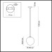 3769/1A MODERNI LN20 000 античная латунь, стекло Подвес E14 1*60W 220V BLAIR