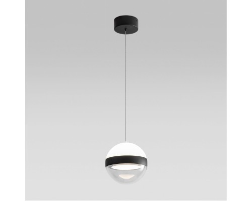 5075/9L L-VISION ODL24 389 черный/прозрачн./молочный/металл/акрил Подвес LED 9W 4000K 480лм RONI