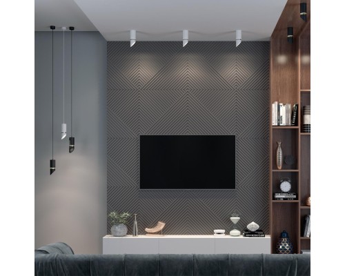 370908 OVER NT22 белый/хром Светильник накладной IP20 GU10 9W 220V DELTA