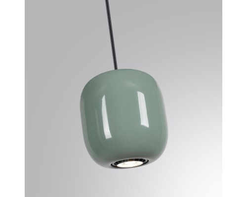 5053/1C PENDANT ODL24 311 черный/зеленый/металл Подвес GU10 LED 4W OVALI