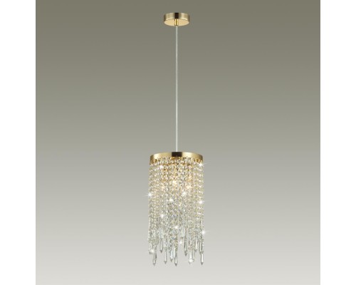 5028/3 MODERN ODL23 431 золотой/прозрачный металл/хрусталь Подвес E14 3*40W CHOKKA