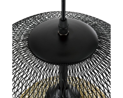 8052/1A SUSPENTIONI LN25 315 черный/черный, золото металл/металл Подвесной светильник E27 1*60W 220V LEONELA