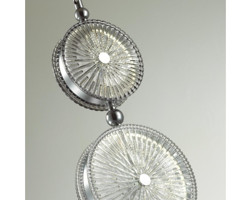 5416/13LA L-VISION ODL_EX23 10 хром/серый/св.серый металл/стекло Подвес LED 13W 4000K CARAMELLA