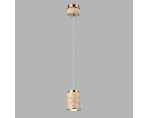 5453/5L L-VISION ODL_EX26 011 светлая бронза/бежевый/металл/керамика/акрил Подвес LED 5W 3000K LULU