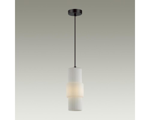 5017/1 MODERN ODL23 335 черный/белый матовый металл/стекло Подвес E14 1*40W PIMPA