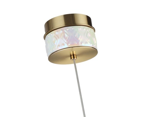 5454/5L L-VISION ODL_EX26 011 светлая бронза/жемчужный/металл/керамика/акрил Подвес LED 5W 3000K LULU