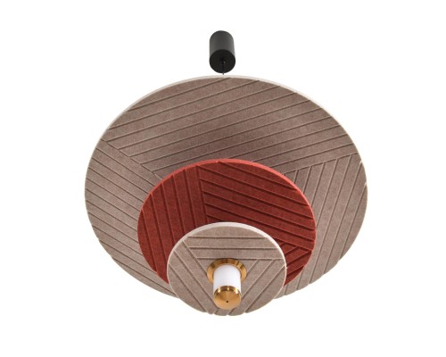 8296/11AL LEDIO черный/бежевый/бурый, металл/фетр/акрил Подвес LED 11W 3000K 220V FELTA