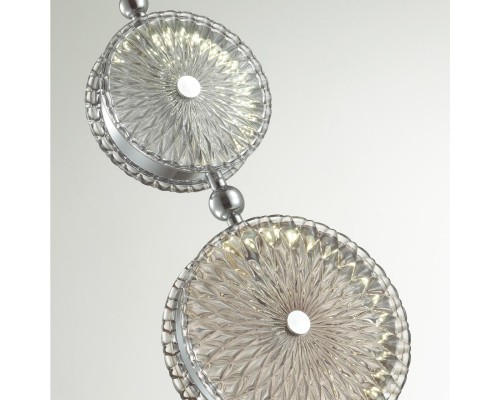 5416/13LB L-VISION ODL_EX23 10 хром/св.коричневый/серый металл/стекло Подвес LED 13W 4000K CARAMELLA