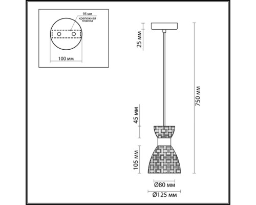 Подвес Lumion 3704/1 Jackie античная бронза E14 40 Вт