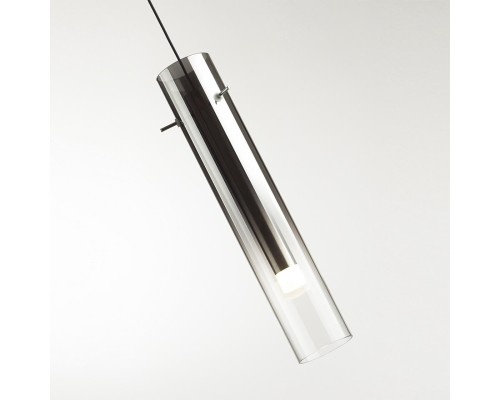 5062/5L PENDANT ODL24 317 черный/темн.хром/металл/стекло Подвес LED 5W 3000K SHINY