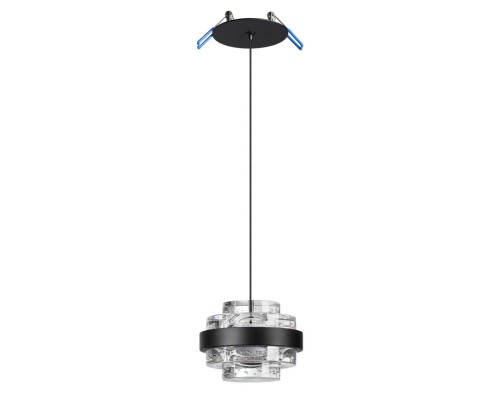 5031/6L L-VISION ODL24 391 чёрный/металл/акрил Подвес LED 6W 4000K 432лм KLOT