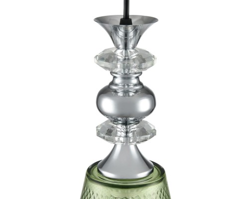 8047/1A SUSPENTIONI LN25 308 хром/зеленый металл/стекло Подвесной светильник E27 1*60W 220V MANOLA