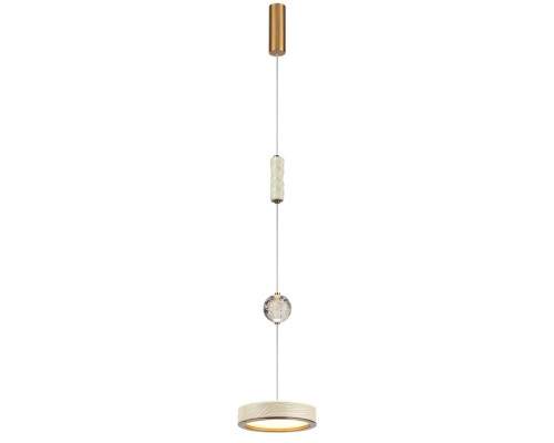 5450/32L L-VISION ODL_EX26 015 молочный/античная бронза/металл/керамика/хрусталь/акрил Подвес LED 32W 2000К/3000K/4000K RIVIERA