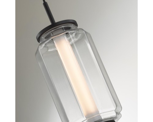 5409/11L HIGHTECH ODL_EX24 37 черный/прозрачный/металл/стекло/акрил Подвесной светильник LED 11W 3000K 720Лм JAM