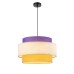 8281/4 MODERNI черный/фиолетовый/бежевый/желтый, металл/текстиль Светильник подвесной E14 4*40W 220V PALERMO