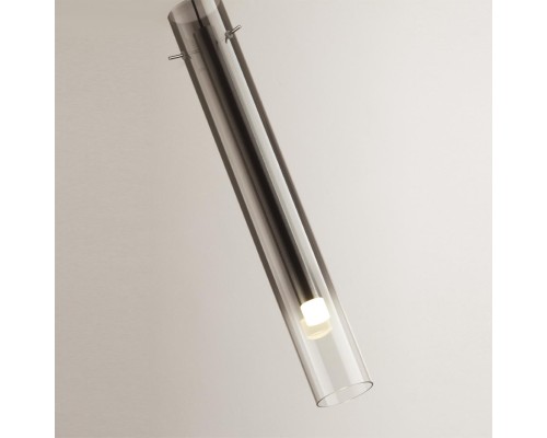 5061/5LA PENDANT ODL24 317 серебристый/дымчатый/металл/стекло Подвес LED 4W 3000K SHINY