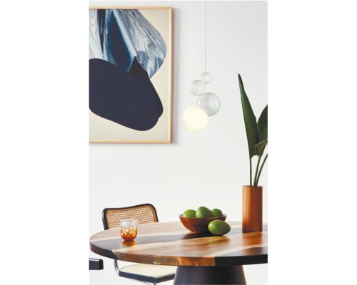 6565/1A MODERNI LN24 белый/белый матовый/металл/стекло Подвес E27 1*40W 220V BLASEN