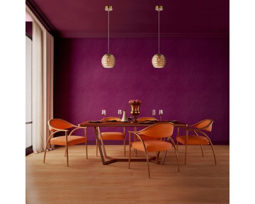 5285/1 SUSPENTIONI LN23 000 латунь, янтарный Подвес E27 1*40W 220V MONTY