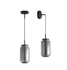 5408/11L HIGHTECH ODL_EX24 35 черный/дымчатый/металл/стекло/акрил Подвесной светильник LED 11W 3000K 720Лм JAM