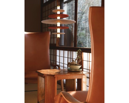 8296/14AL LEDIO черный/бежевый/бурый, металл/фетр/акрил Подвес LED 14W 3000K 220V FELTA