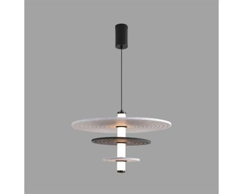 8295/11AL LEDIO черный/светло-серый/темно-серый, металл/фетр/акрил Подвес LED 11W 3000K 220V FELTA