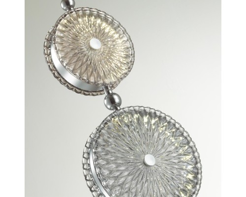 5416/13LC L-VISION ODL_EX23 10 хром/св.серый/коричневый металл/стекло Подвес LED 13W 4000K CARAMELLA