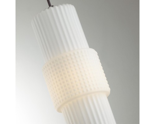 5017/1 MODERN ODL23 335 черный/белый матовый металл/стекло Подвес E14 1*40W PIMPA