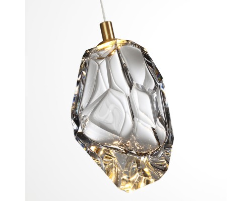 7114/4LA L-VISION ODL25 Подвесной светильник  бронзовый/прозрачное стекло/металл IP20 LED 4W 300Лм 3000K 200° 220V GEMME