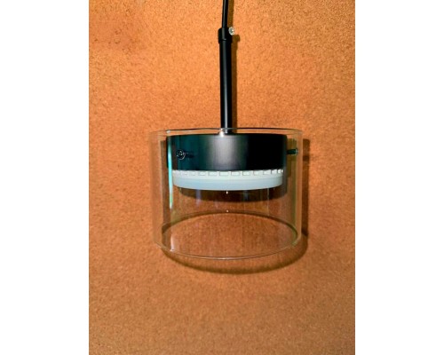 8232/1Y COMFI LN25 193 черный/прозрачный, металл/стекло Подвес LED GX70 1*10W 220V NATALINA