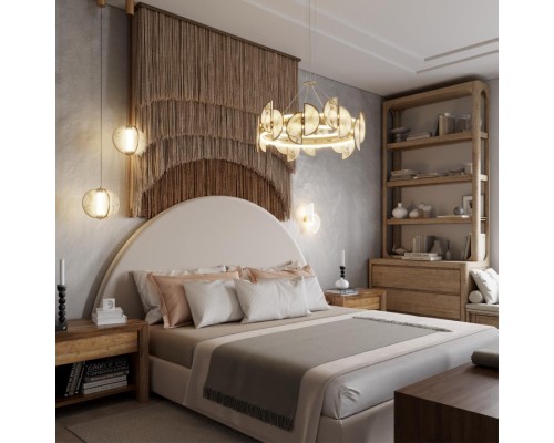 5447/12L L-VISION ODL_EX25 119 Подвесной светильник бронзовый/металл/акрил/искусственный алебастр IP20 LED 12W 3000K 220V TOSCANA