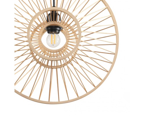 8383/1 ECO LN26 324 черный/бежевый, металл/бамбук Подвес E27 40W 220V CHAKRA