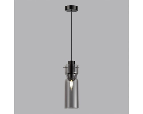 5057/1 PENDANT ODL24 323 черный/дымчатый/металл/стекло Подвес E27 1*40W SCROW