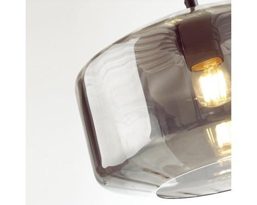 4746/1 PENDANT ODL21 409 дымчатый/черный Подвес E27 60W BINGA