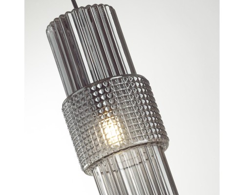 5016/1 MODERN ODL23 335 черный/дымчатый металл/стекло Подвес E14 1*40W PIMPA